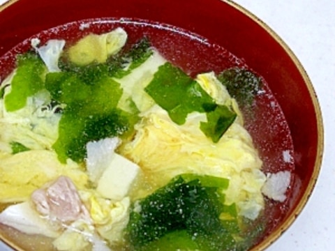 旨みたっぷり！豚の茹で汁再利用！中華風卵スープ